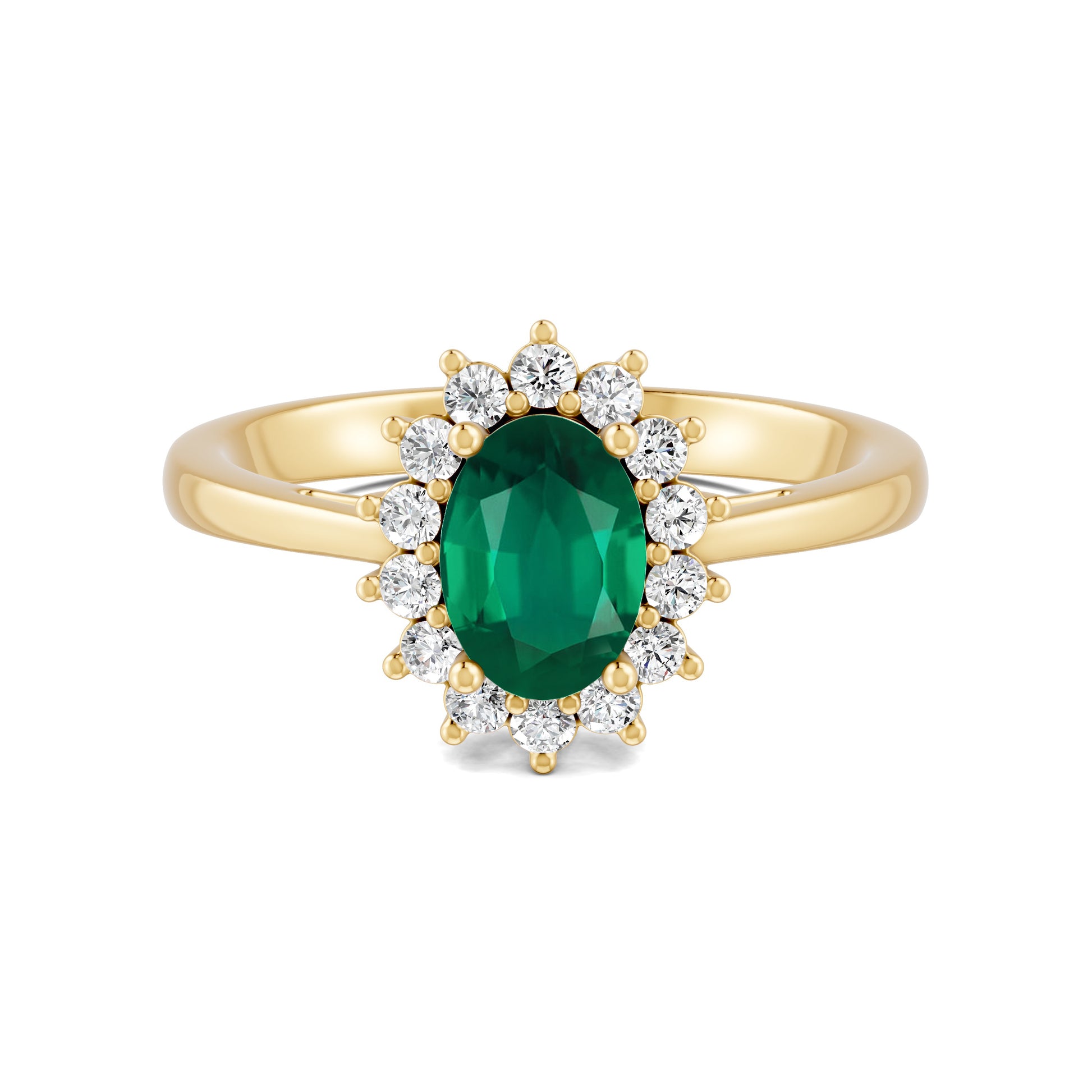 18 K Yellow Gold Emerald