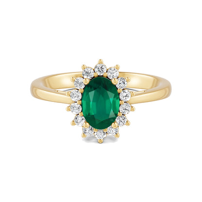 18 K Yellow Gold Emerald