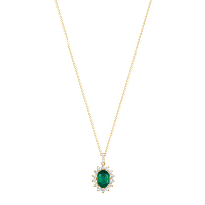 18 K Yellow Gold Emerald