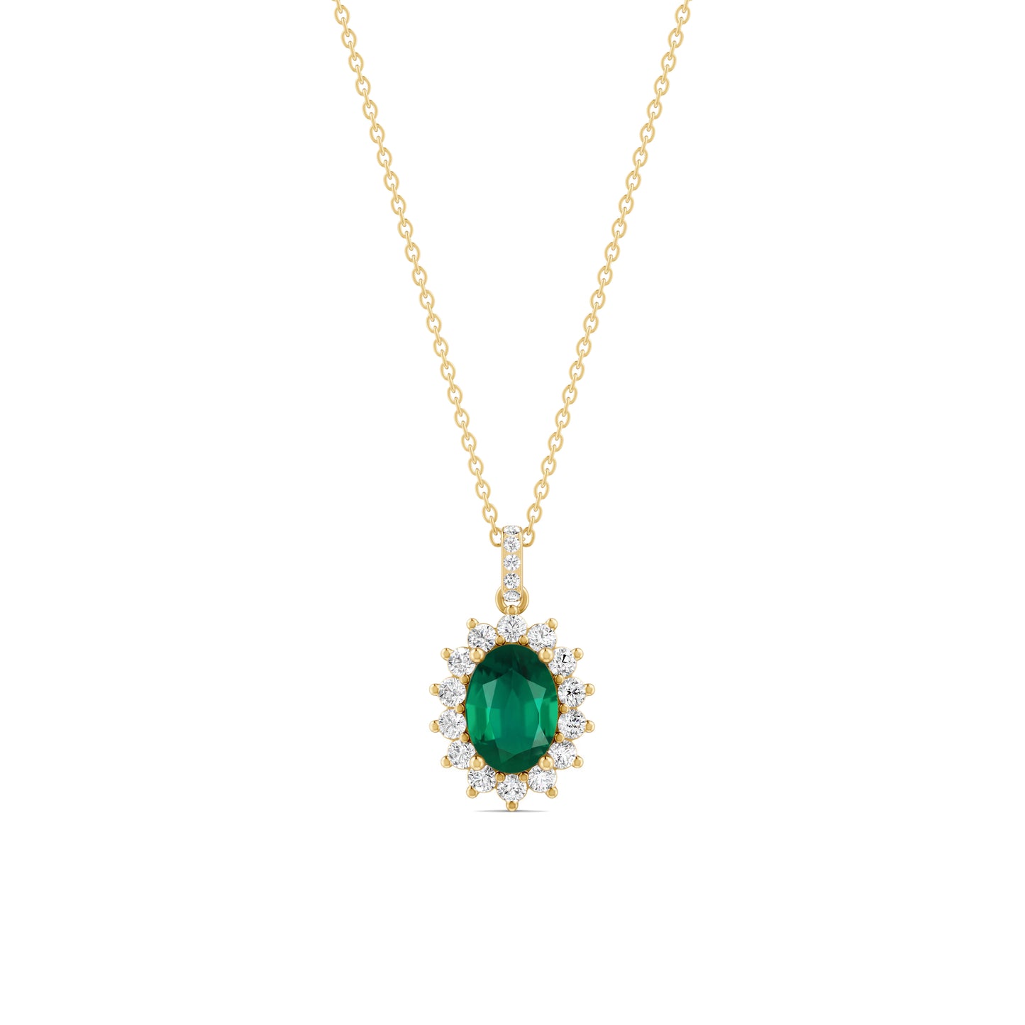 18 K Yellow Gold Emerald