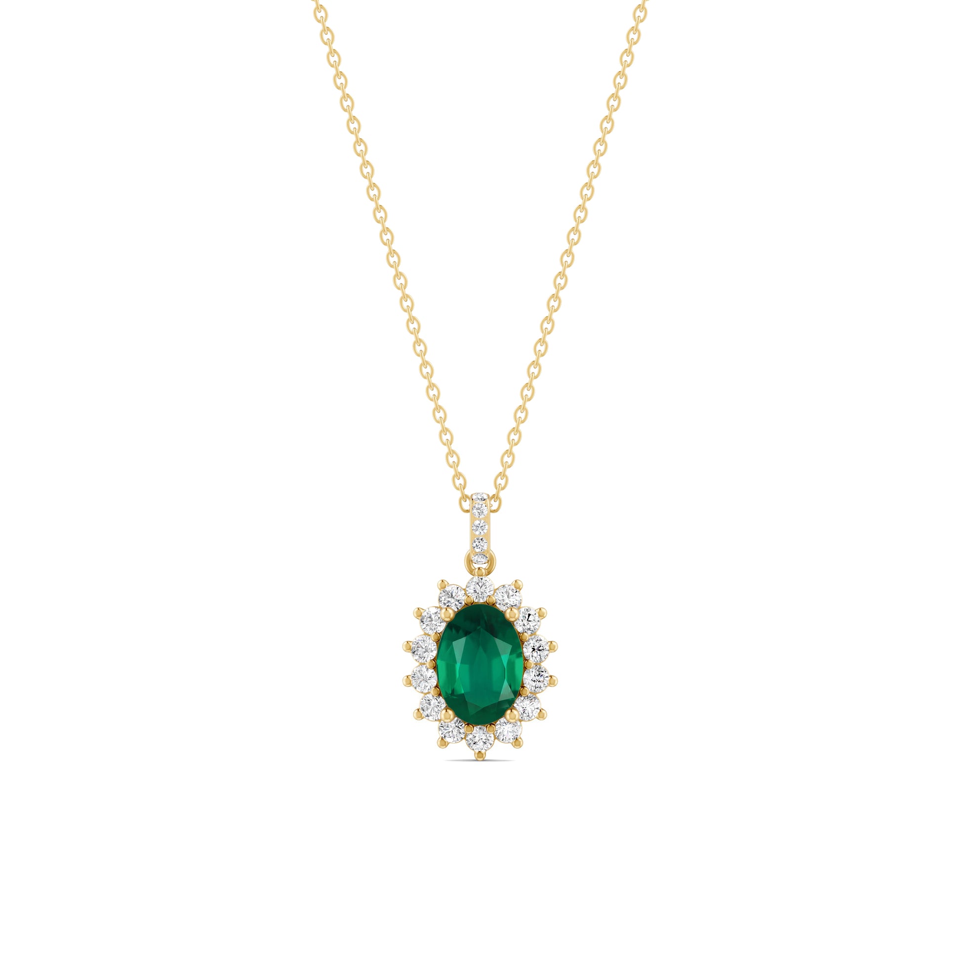 18 K Yellow Gold Emerald