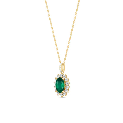 18 K Yellow Gold Emerald