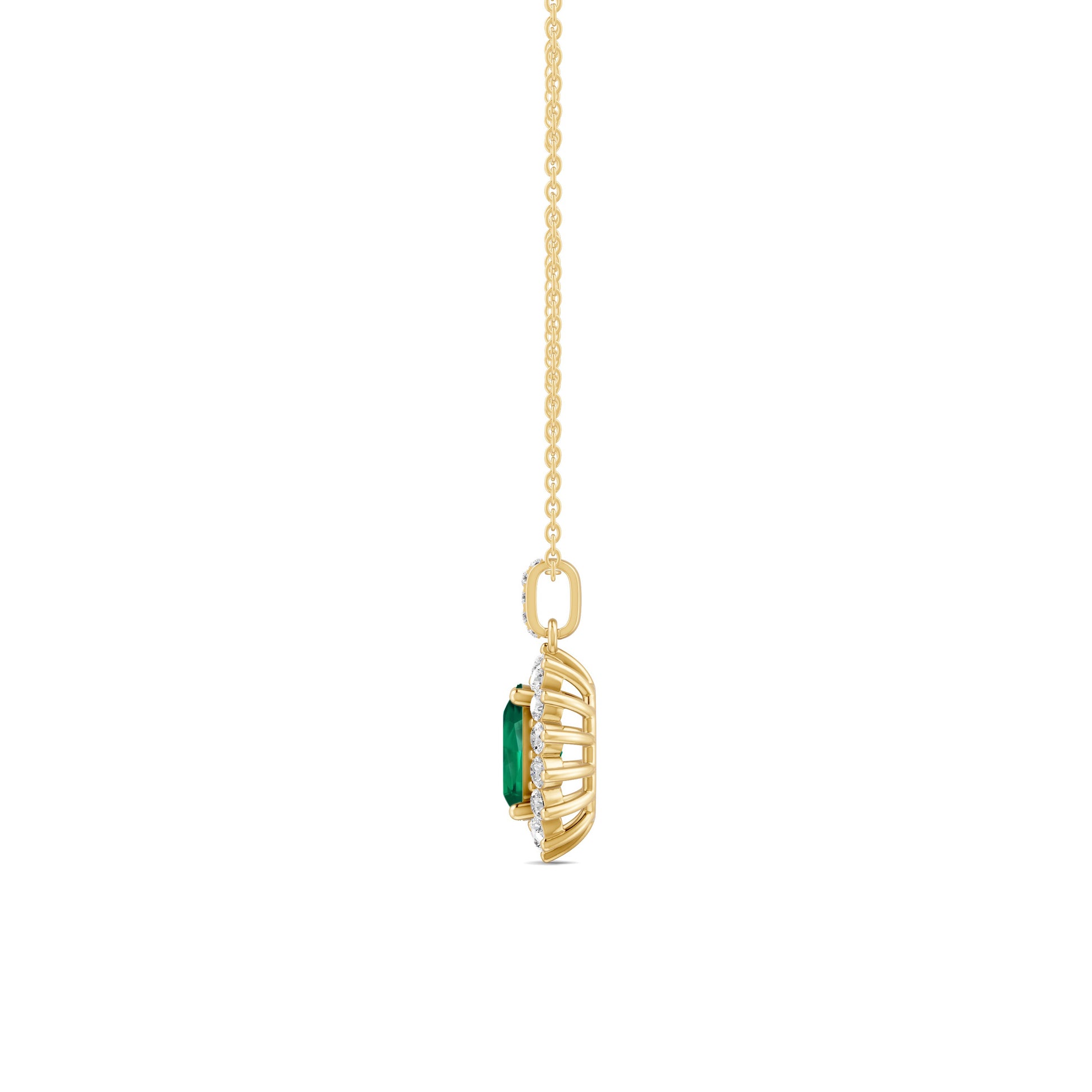 18 K Yellow Gold Emerald