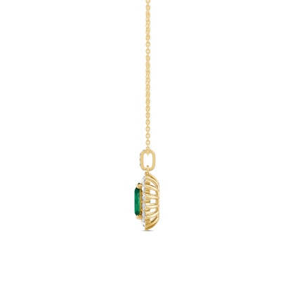 18 K Yellow Gold Emerald