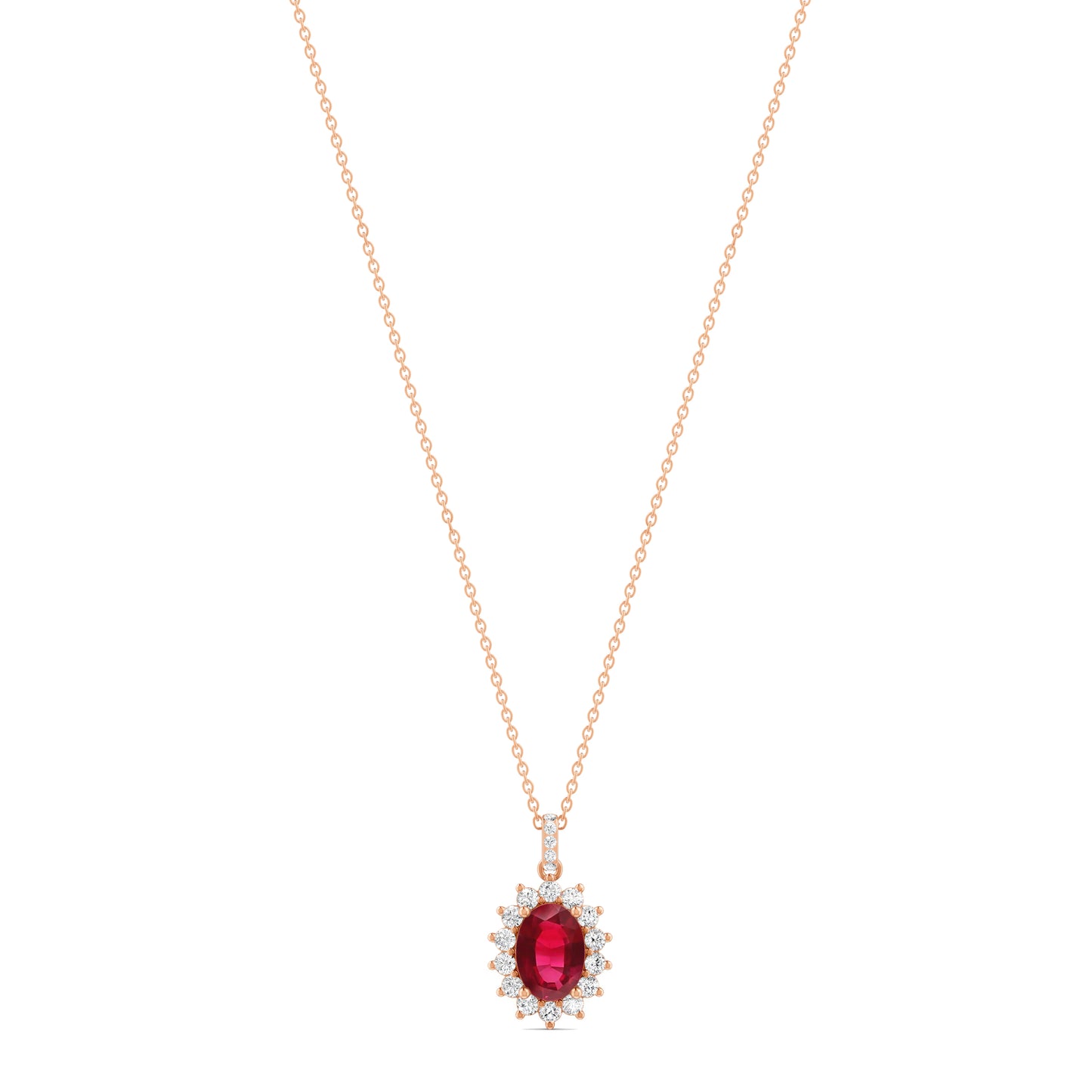 18 K Rose Gold Ruby