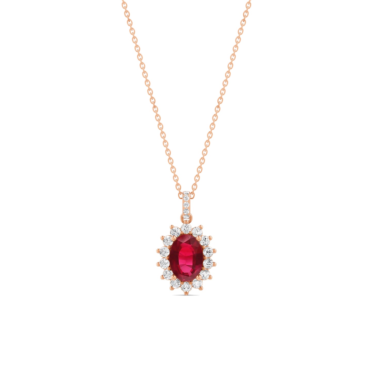 18 K Rose Gold Ruby