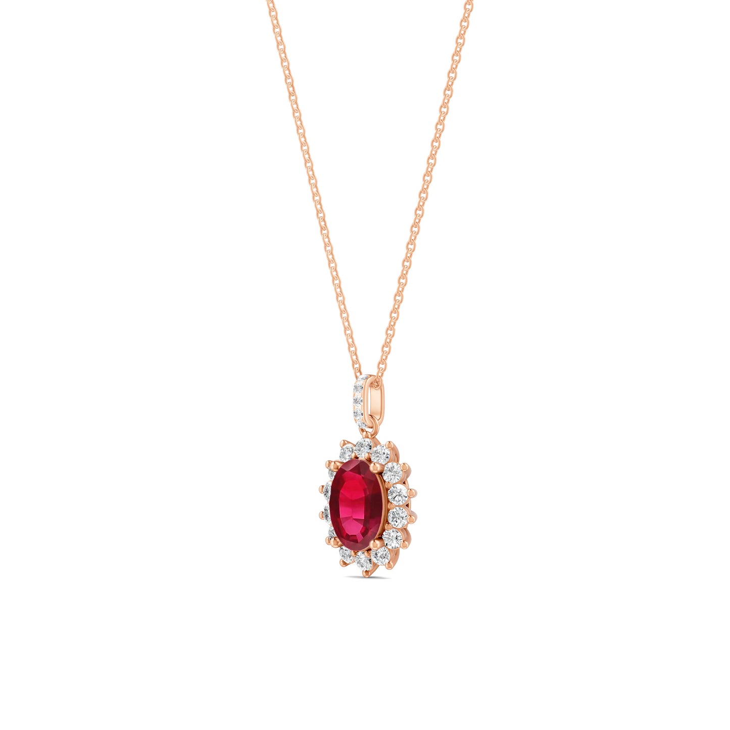 18 K Rose Gold Ruby