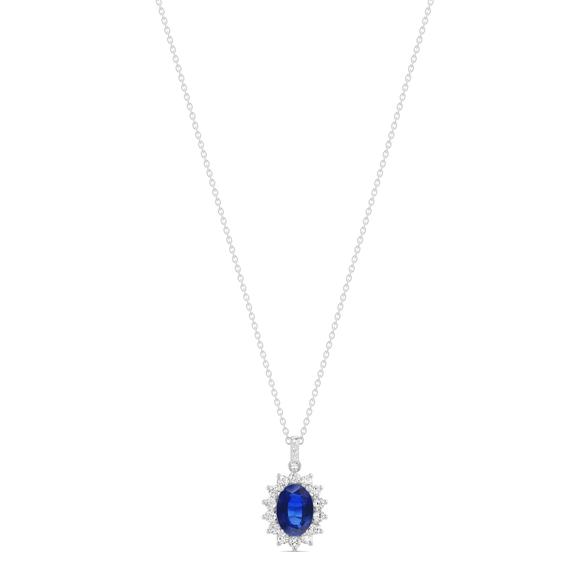 18 K White Gold Sapphire