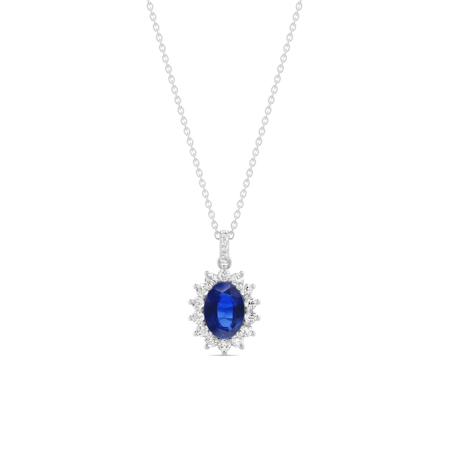 18 K White Gold Sapphire
