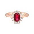 18 K Rose Gold Ruby