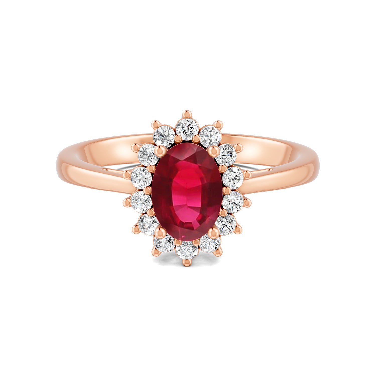 18 K Rose Gold Ruby