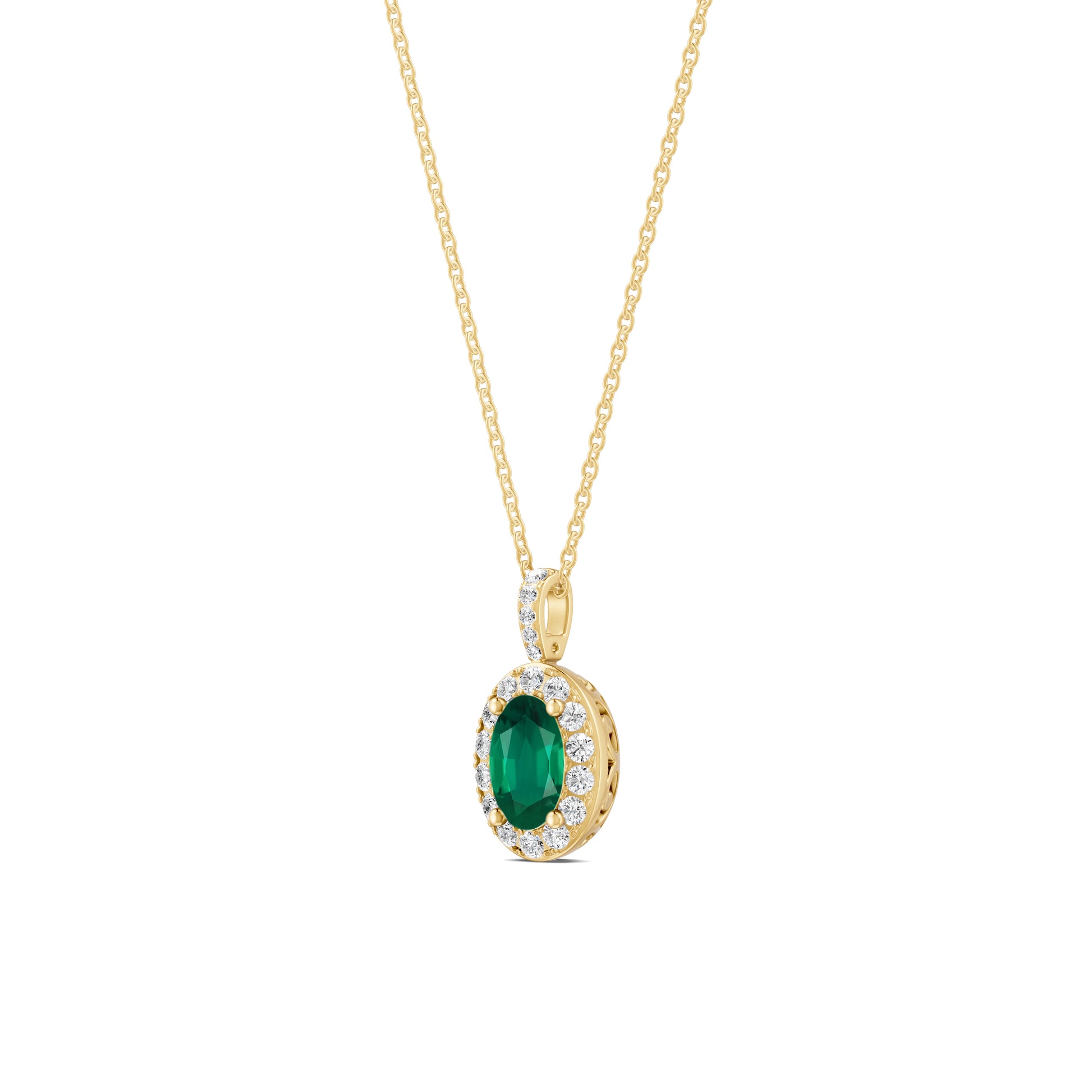 18 K Yellow Gold Emerald