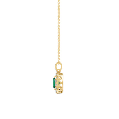 18 K Yellow Gold Emerald