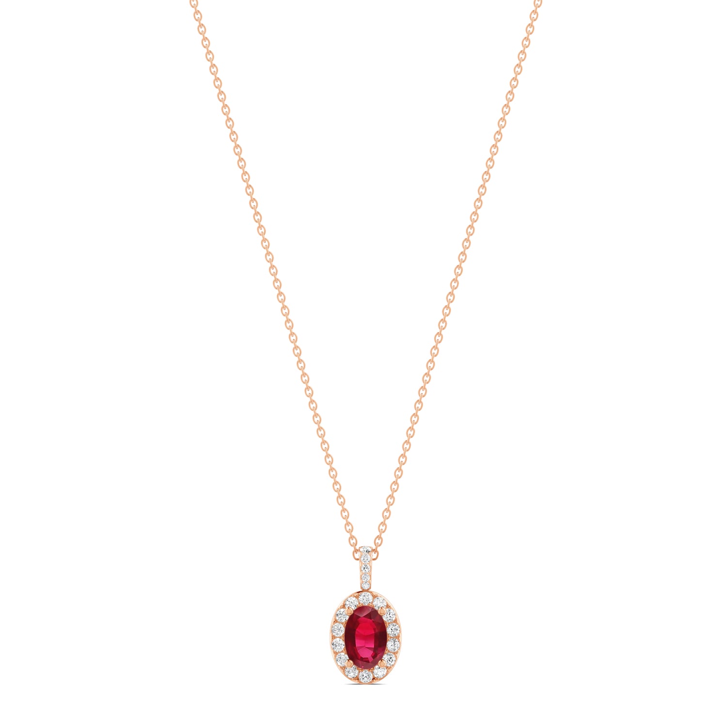 18 K Rose Gold Ruby