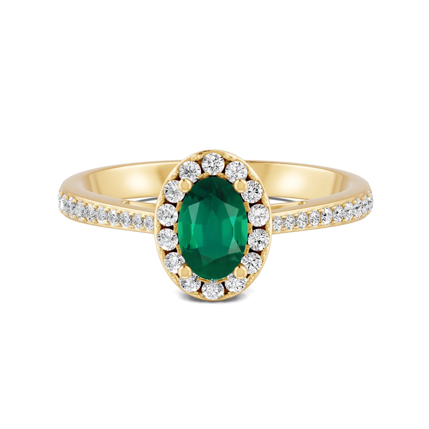 18 K Yellow Gold Emerald