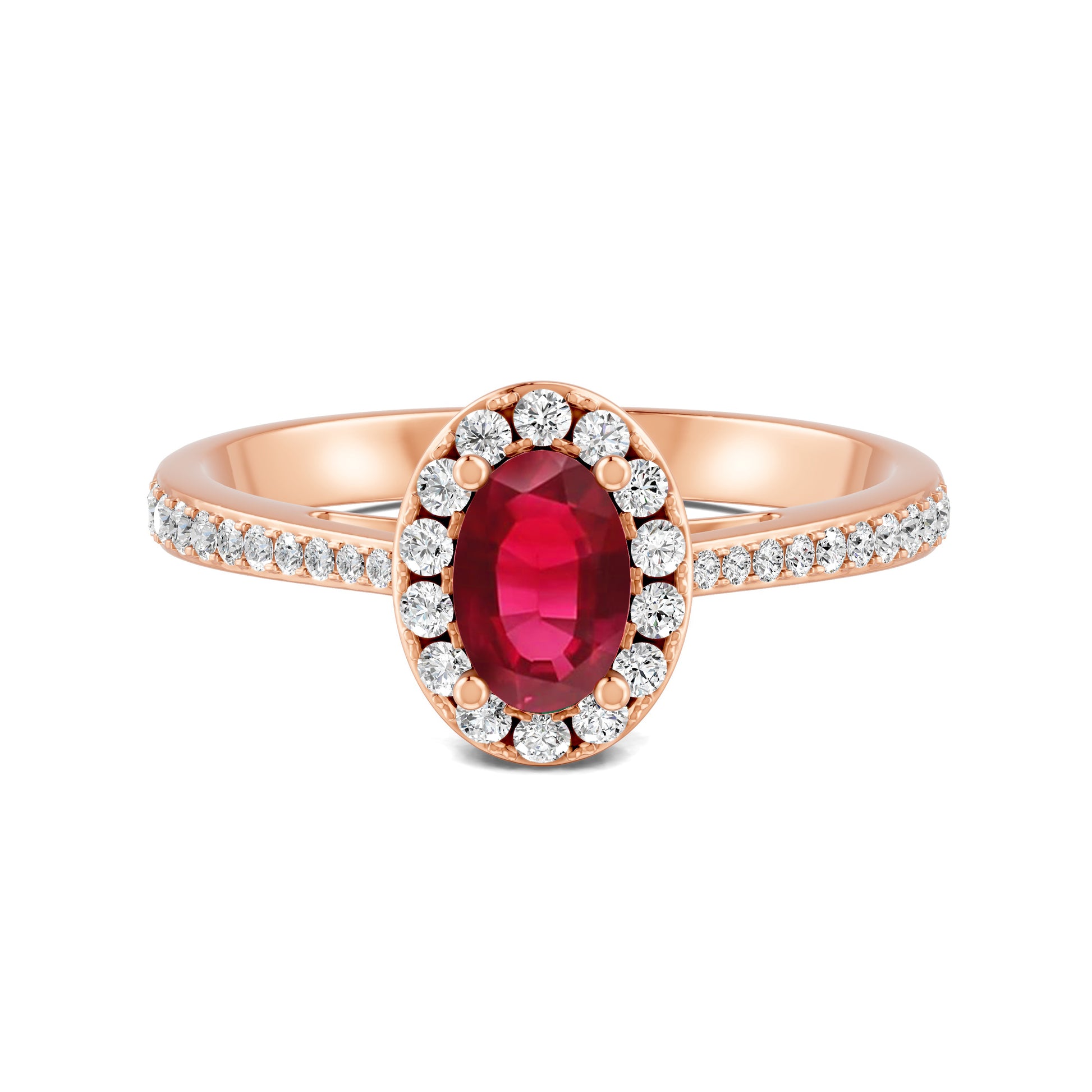 18 K Rose Gold Ruby