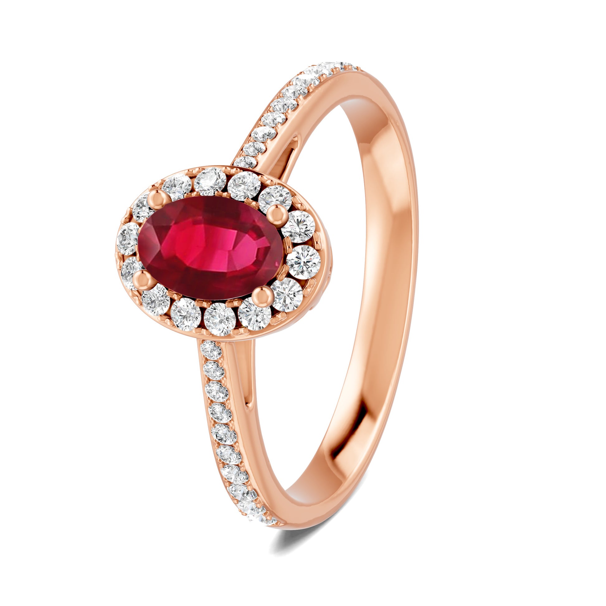 18 K Rose Gold Ruby