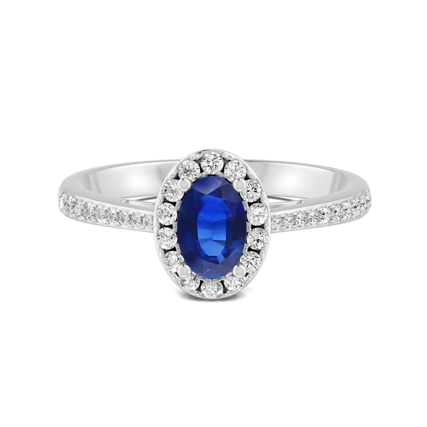 18 K White Gold Sapphire