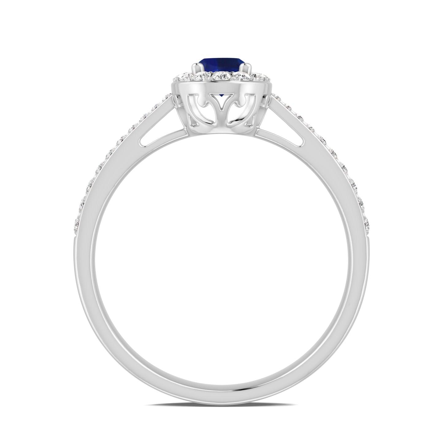 18 K White Gold Sapphire