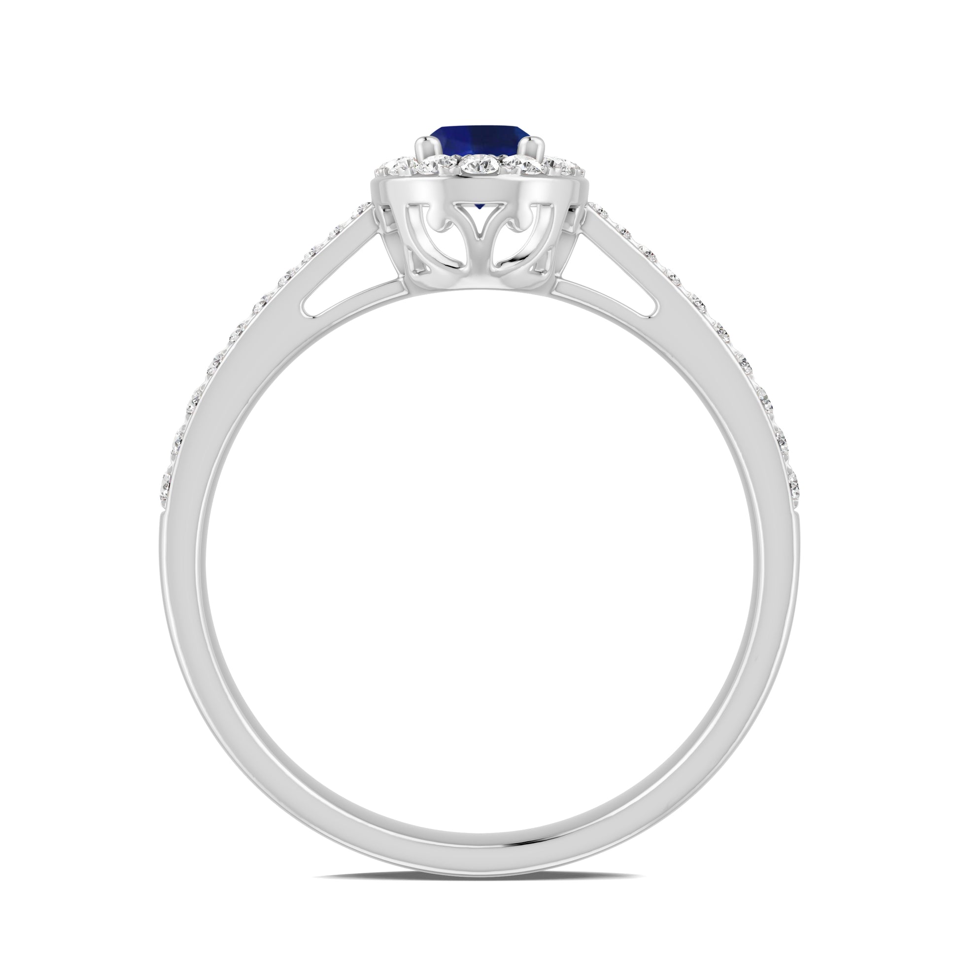 18 K White Gold Sapphire