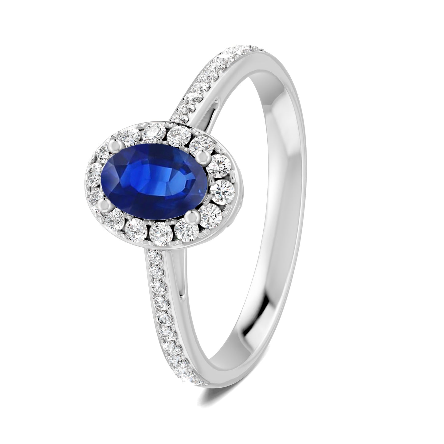 18 K White Gold Sapphire