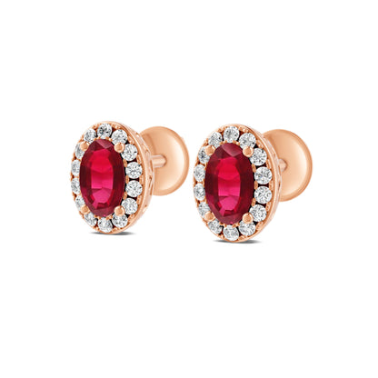 18 K Rose Gold Ruby