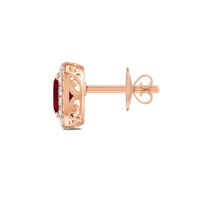 18 K Rose Gold Ruby