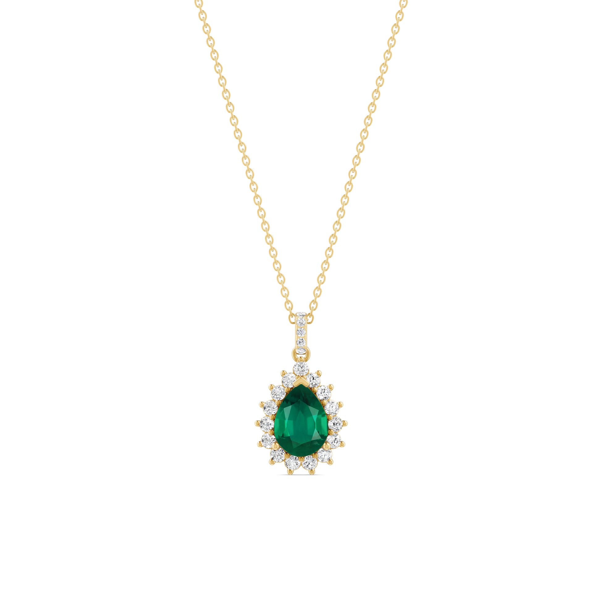 18 K Yellow Gold Emerald