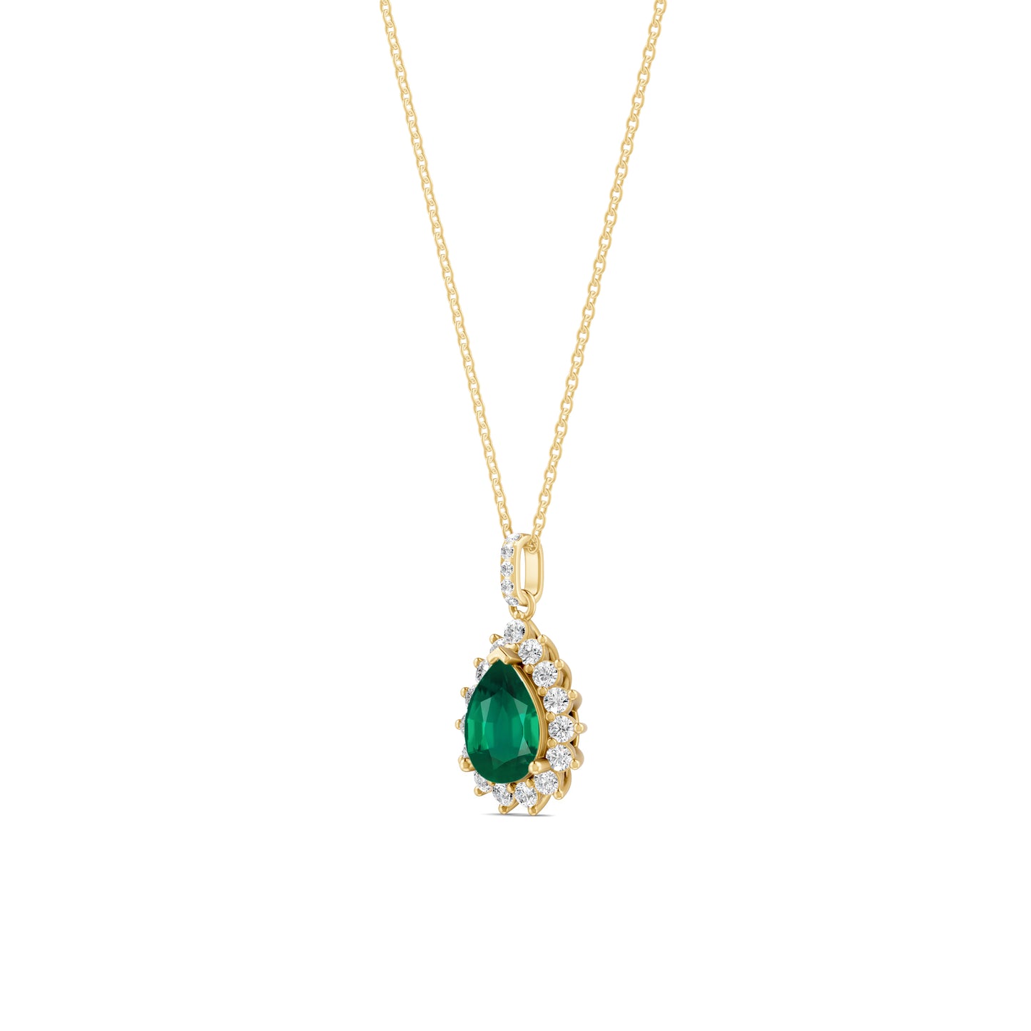 18 K Yellow Gold Emerald