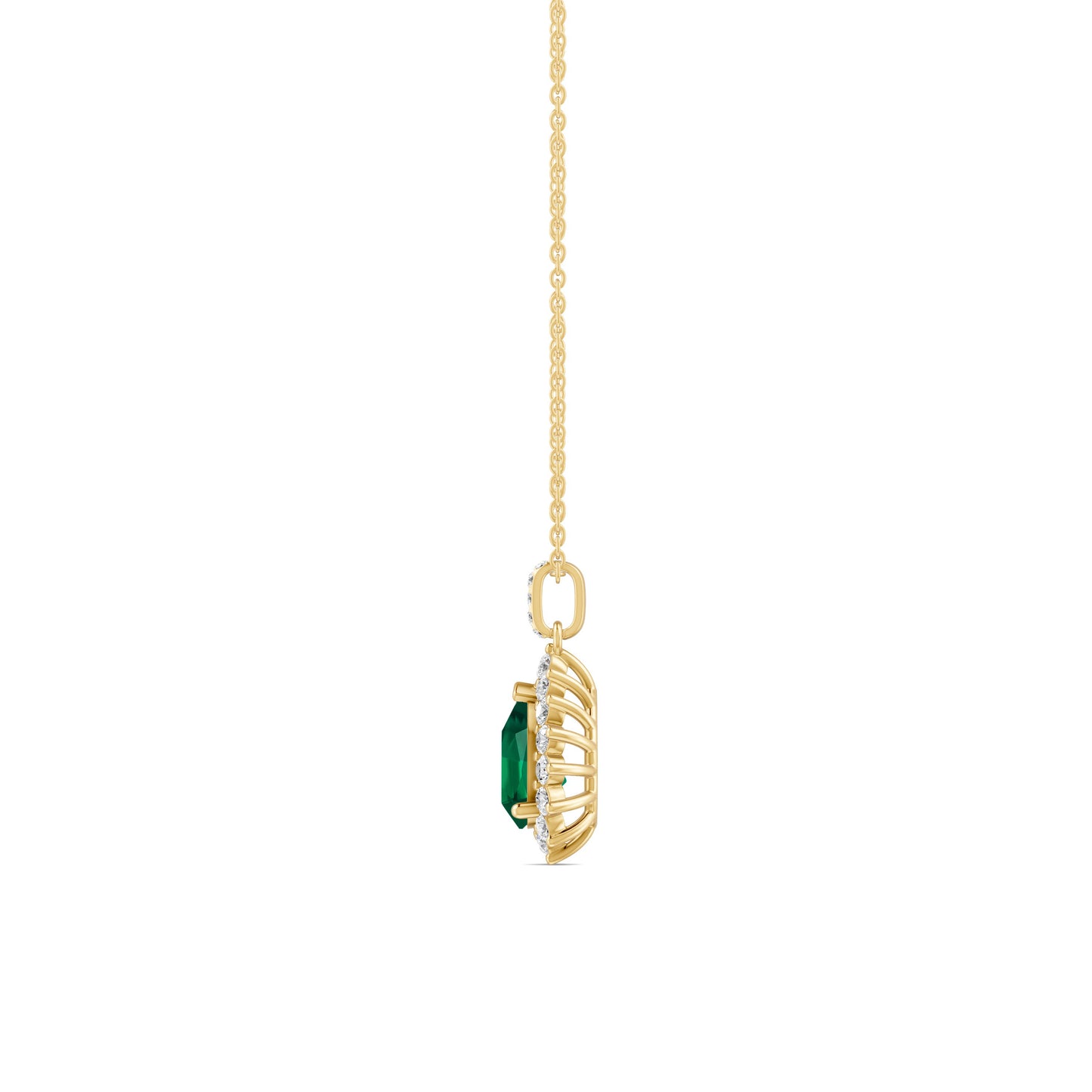 18 K Yellow Gold Emerald