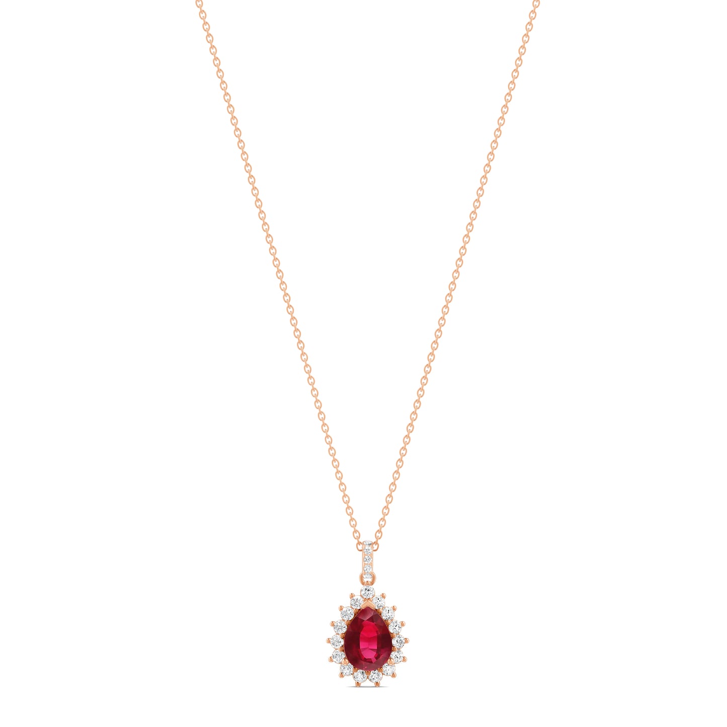 18 K Rose Gold Ruby