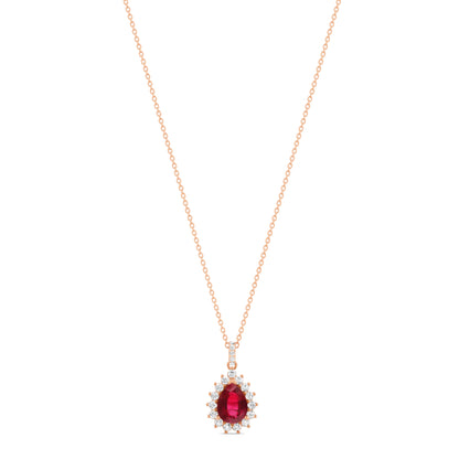 18 K Rose Gold Ruby
