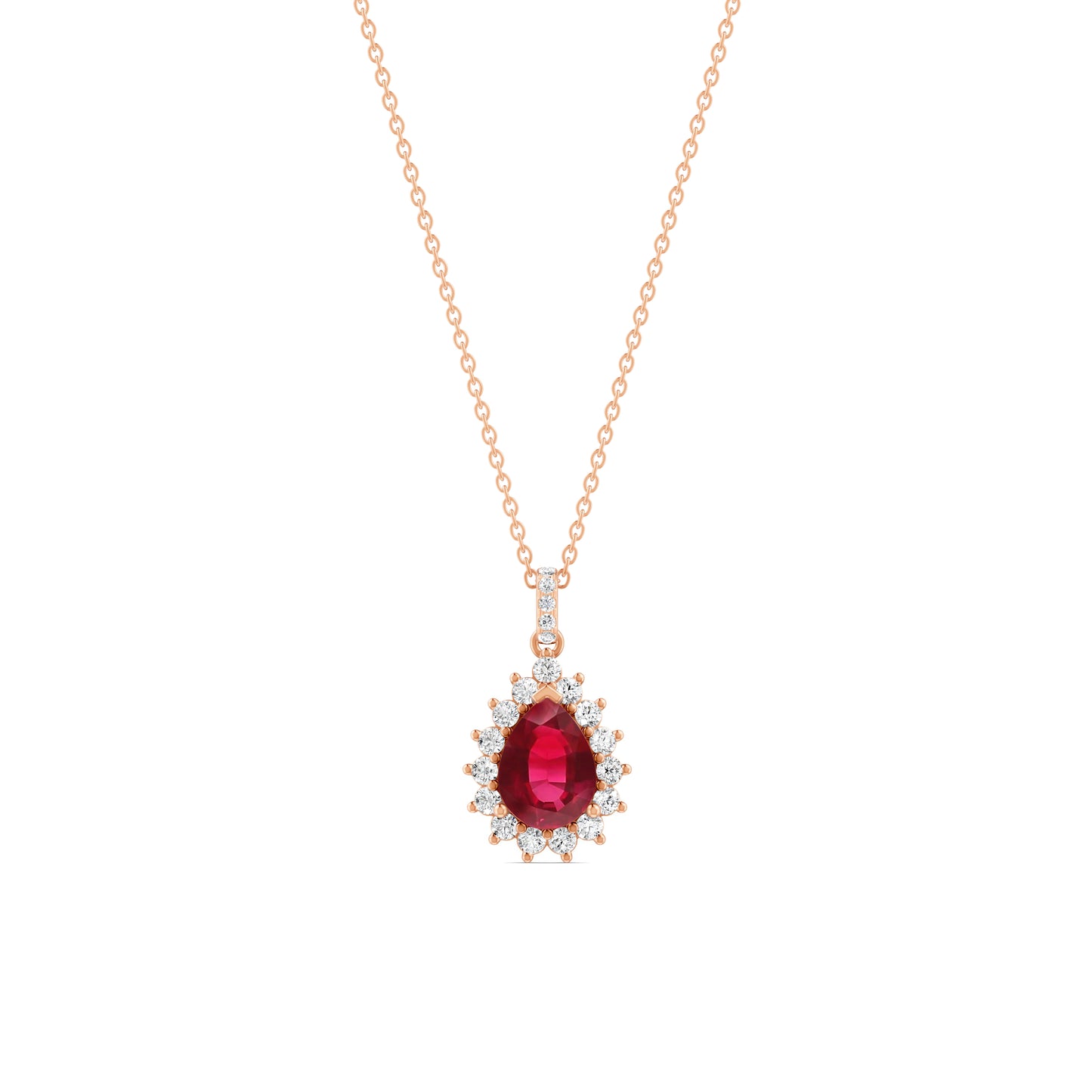 18 K Rose Gold Ruby