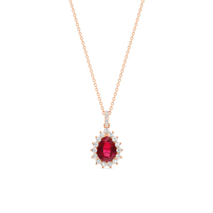 18 K Rose Gold Ruby