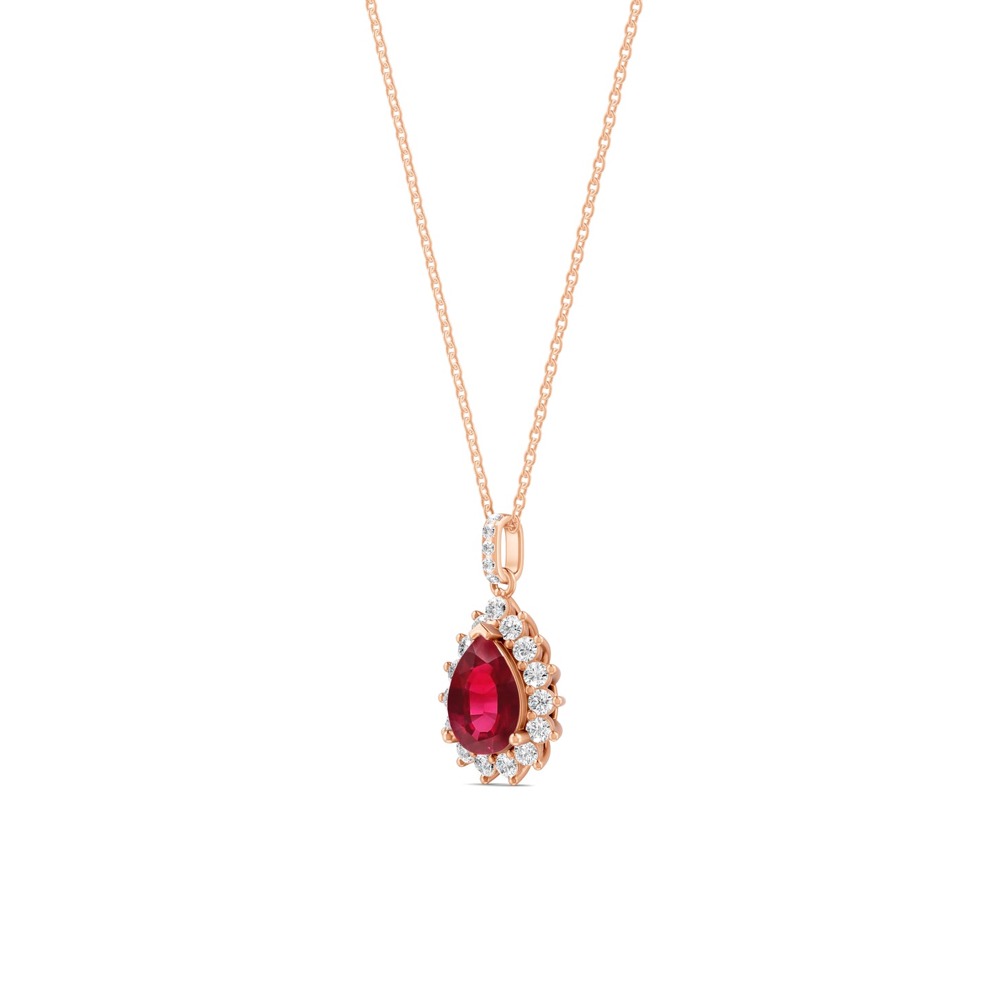 18 K Rose Gold Ruby