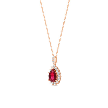 18 K Rose Gold Ruby