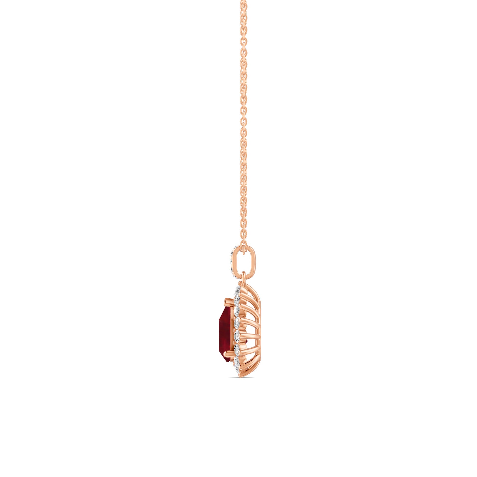 18 K Rose Gold Ruby