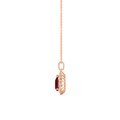 18 K Rose Gold Ruby