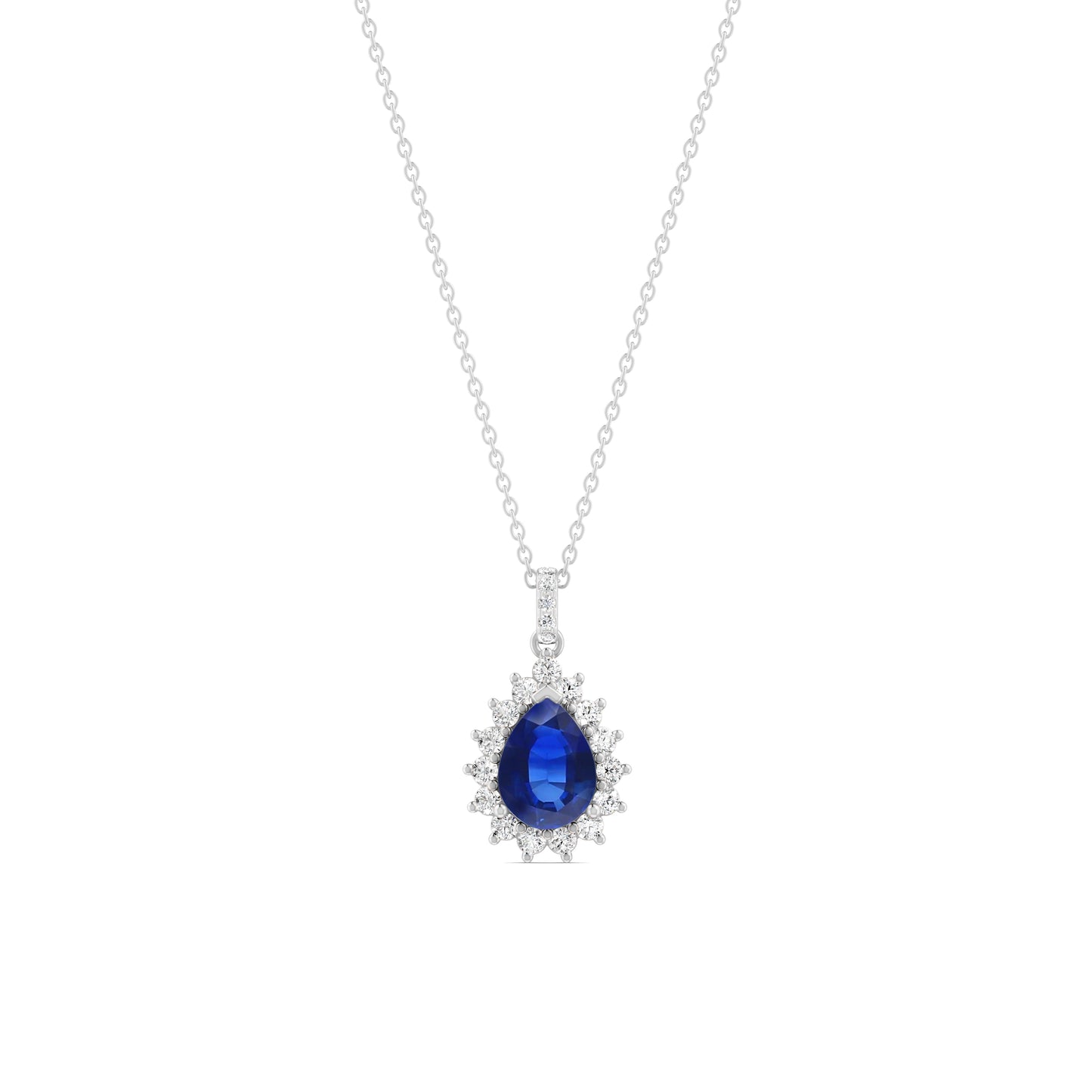 18 K White Gold Sapphire