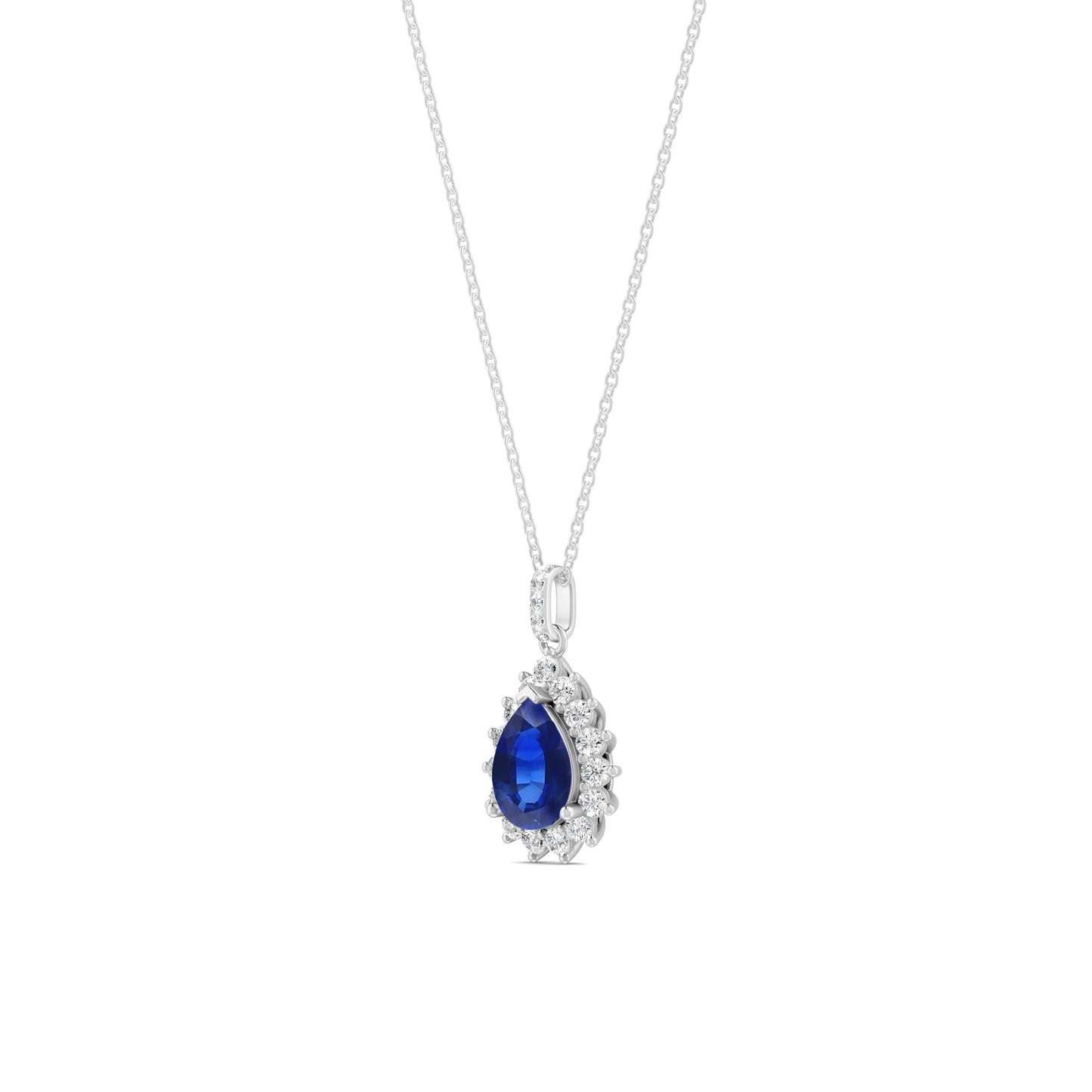 18 K White Gold Sapphire