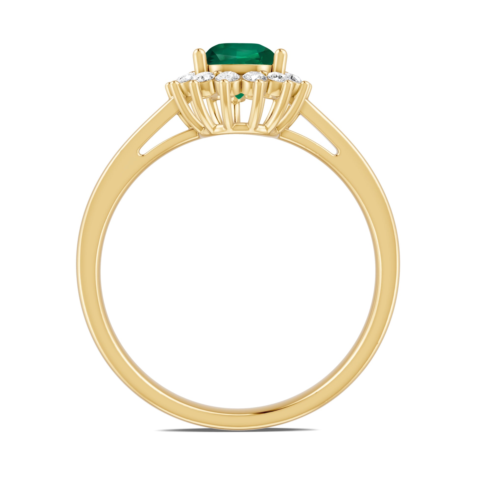 18 K Yellow Gold Emerald