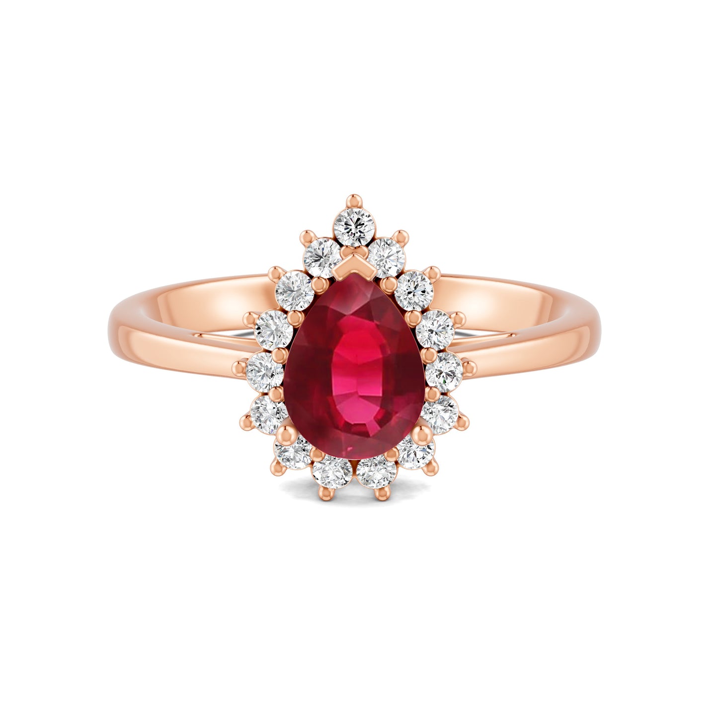 18 K Rose Gold Ruby