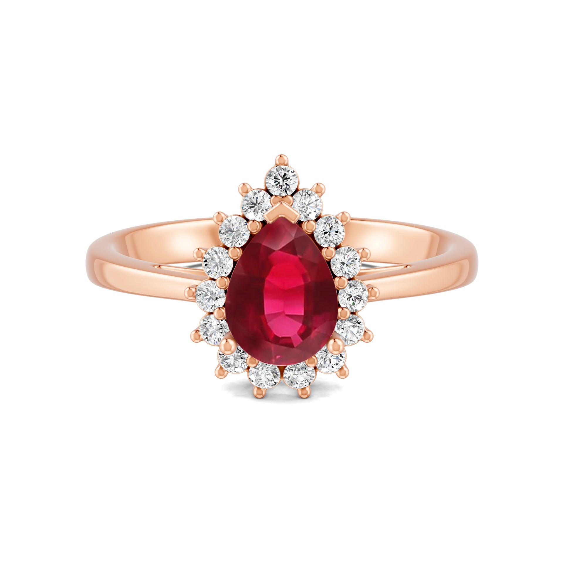 18 K Rose Gold Ruby