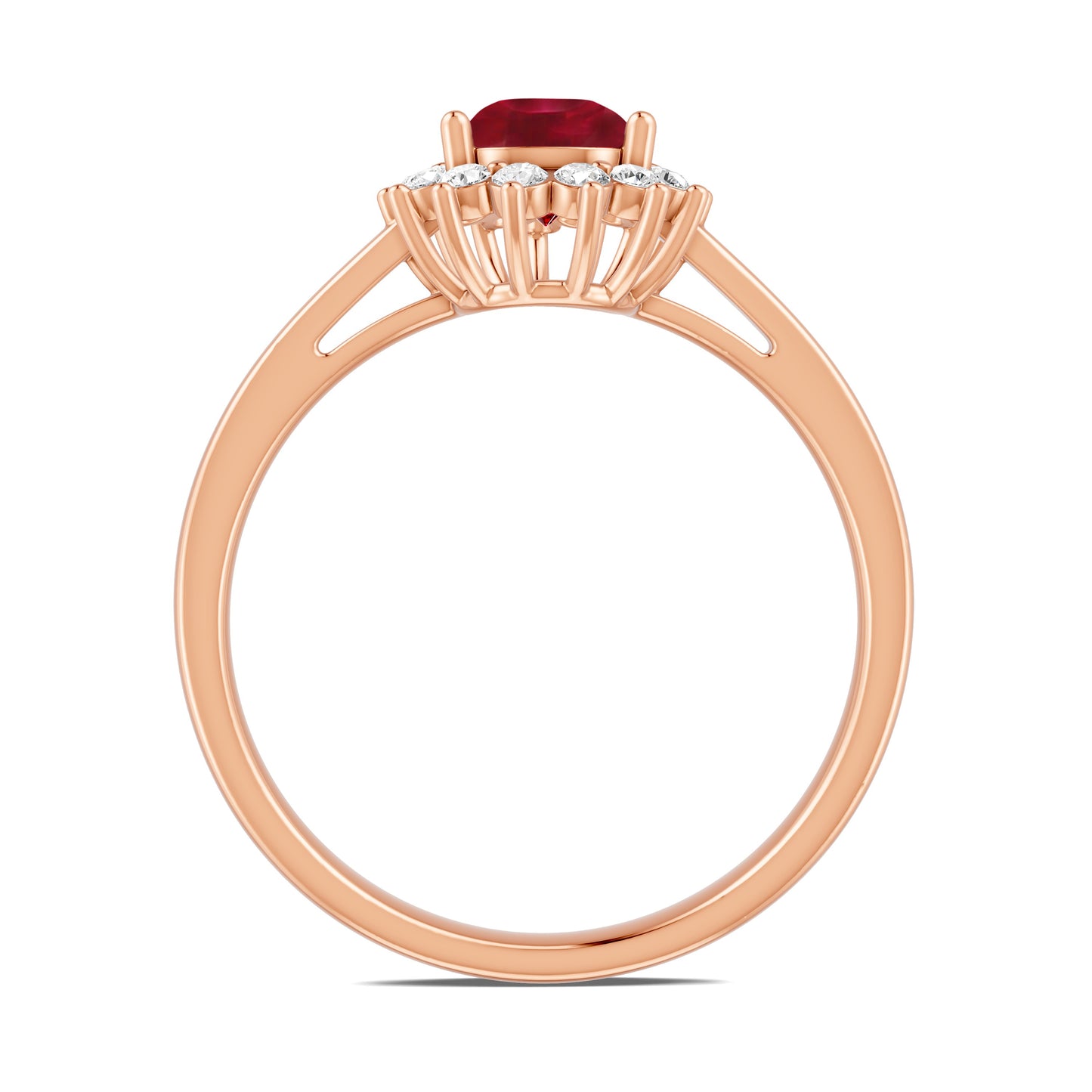 18 K Rose Gold Ruby