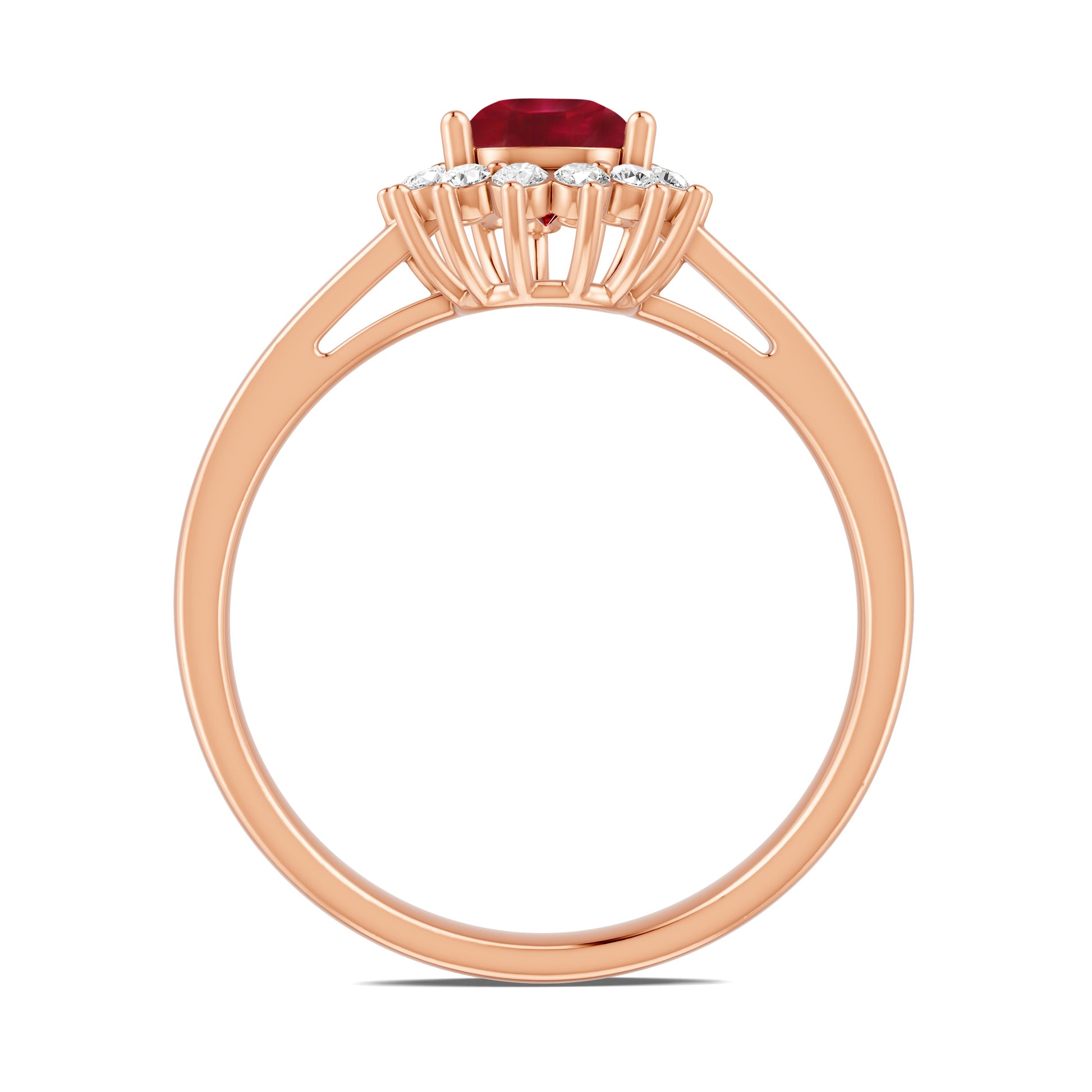 18 K Rose Gold Ruby