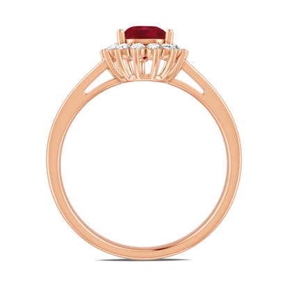 18 K Rose Gold Ruby