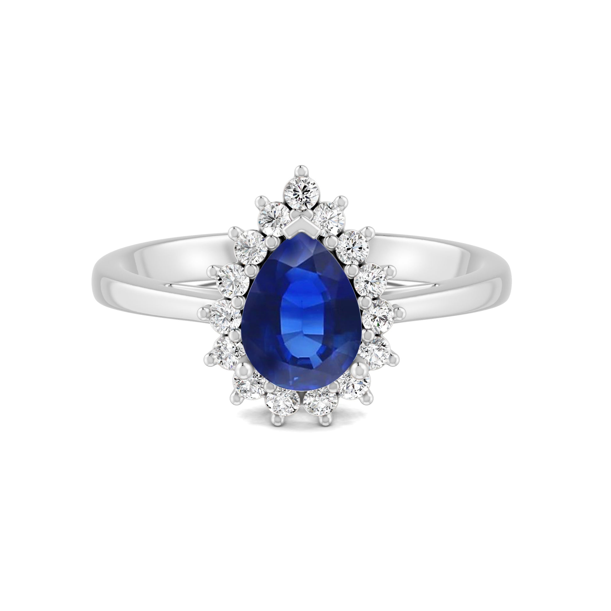 18 K White Gold Sapphire