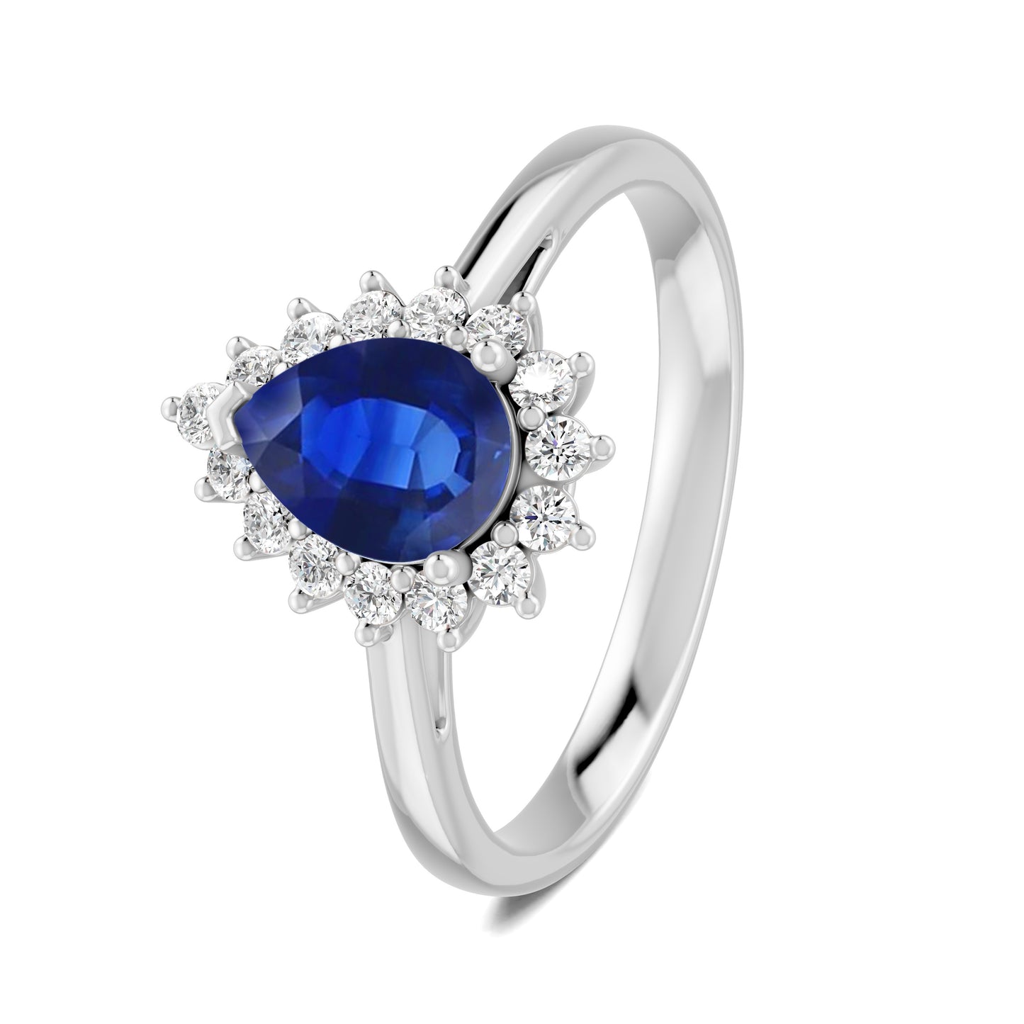 18 K White Gold Sapphire