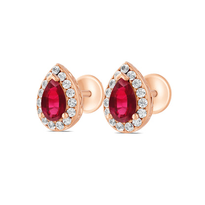 18 K Rose Gold Ruby