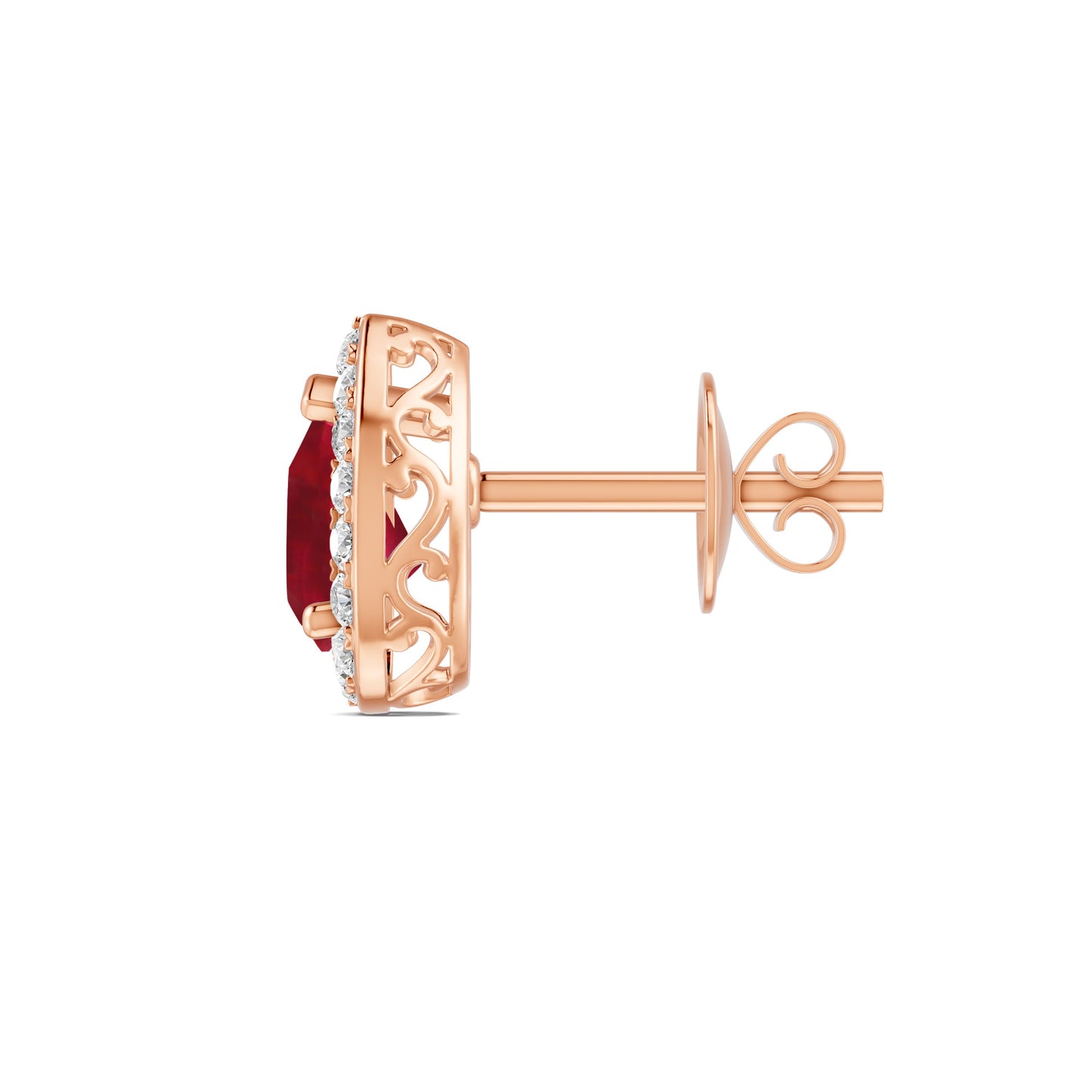 18 K Rose Gold Ruby